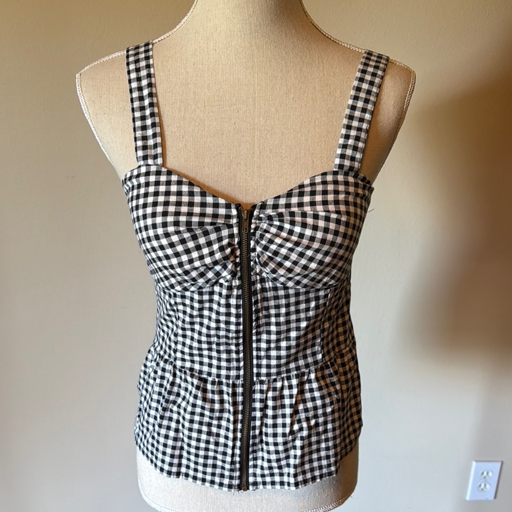 Liberty Love Gingham Camisole with Zipper